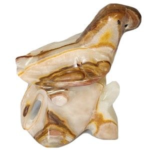 Decorative Collectible Animal Figure Marble Onyx Desk Mantel Bird Handmade NEW